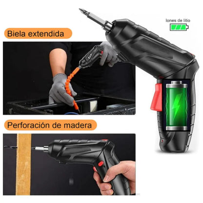 Kit destornillador electrónico + estuche