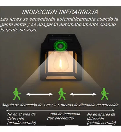 Aplique Solar Vintage X4