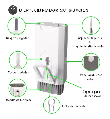 Kit de limpieza electrónica 8 en 1